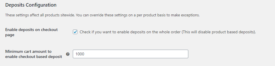 Global Level Deposit - Tyche Softwares Documentation