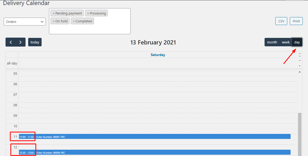 View Deliveries in back-end - Tyche Softwares Documentation