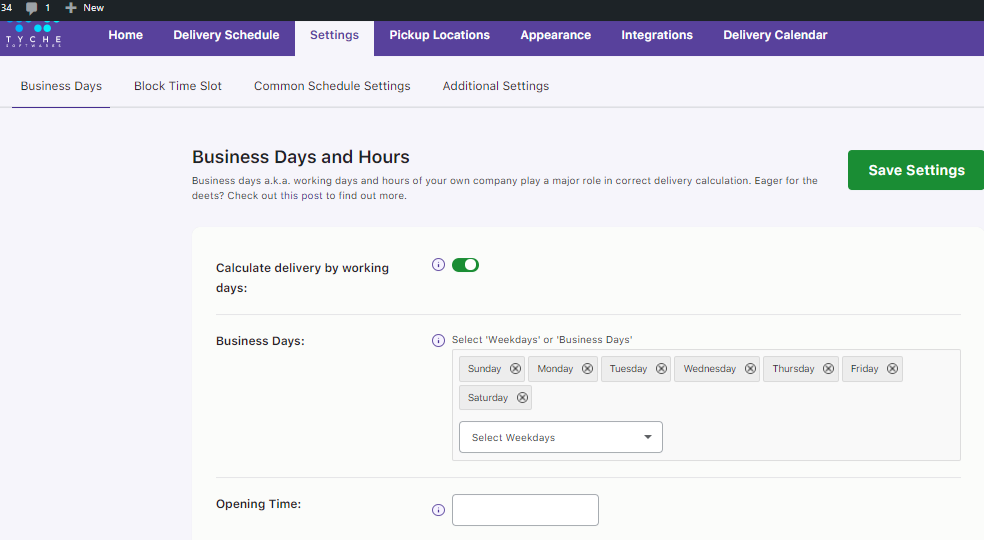 Set Up Minimum Delivery preparation time - Tyche Softwares Documentation