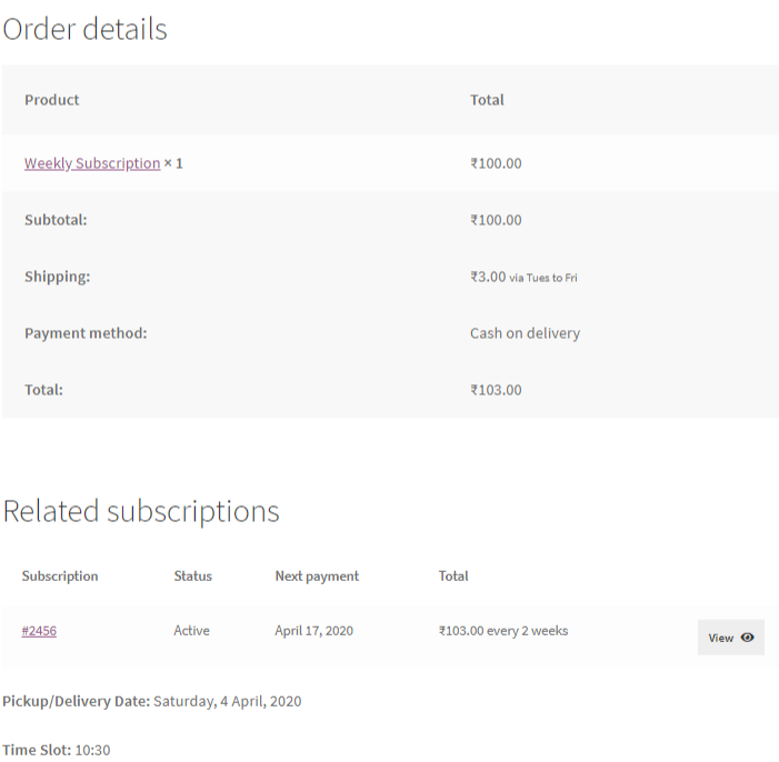 WooCommerce Subscriptions Compatibility Addon - Tyche Softwares Documentation