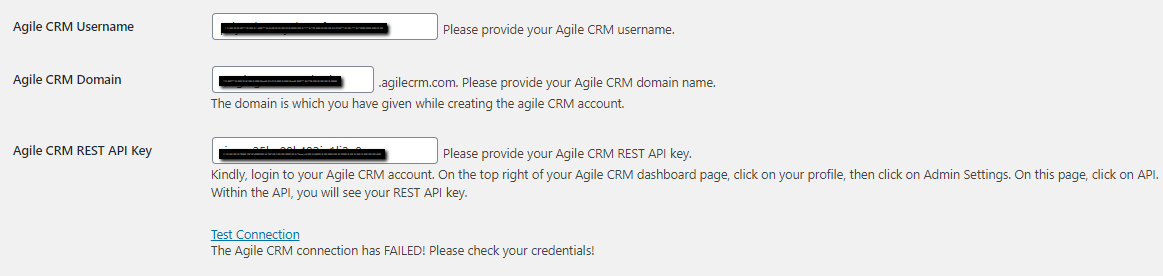 Agile CRM Sync for WooCommerce Abandoned Cart Plugin - Tyche Softwares Documentation