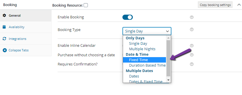 Date & Time Slot Booking - Tyche Softwares Documentation
