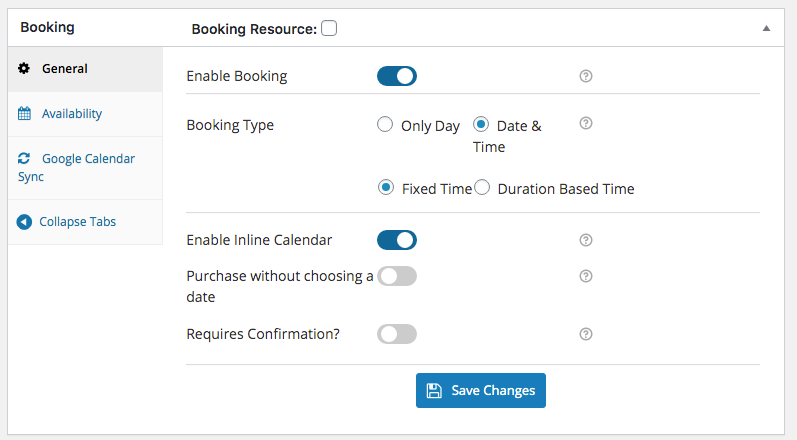 Enable Inline Calendar
