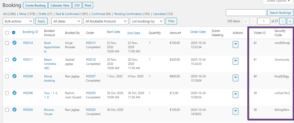 Printable Tickets Addon - Tyche Softwares Documentation