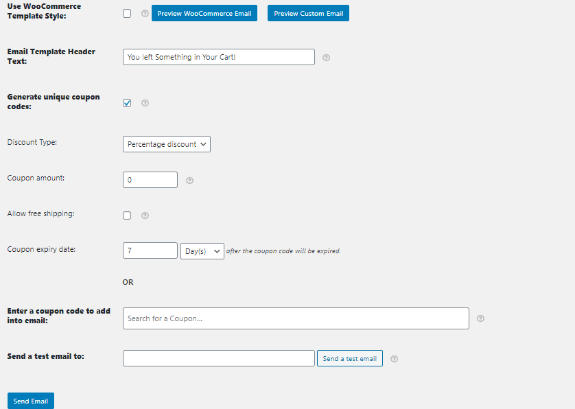 Sending Unique Email Templates - Tyche Softwares Documentation