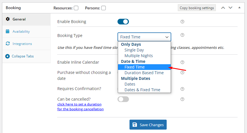 Date & Time Slot Booking - Tyche Softwares Documentation