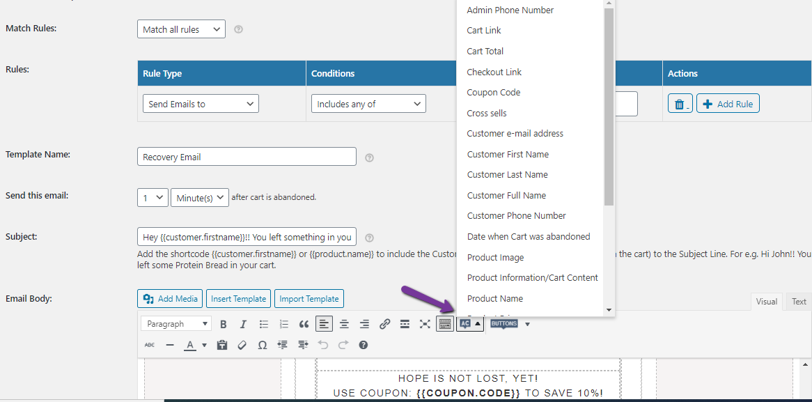 Default Email Templates - Tyche Softwares Documentation