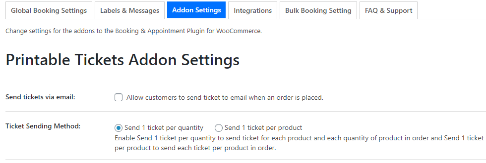 Printable Tickets Addon - Tyche Softwares Documentation