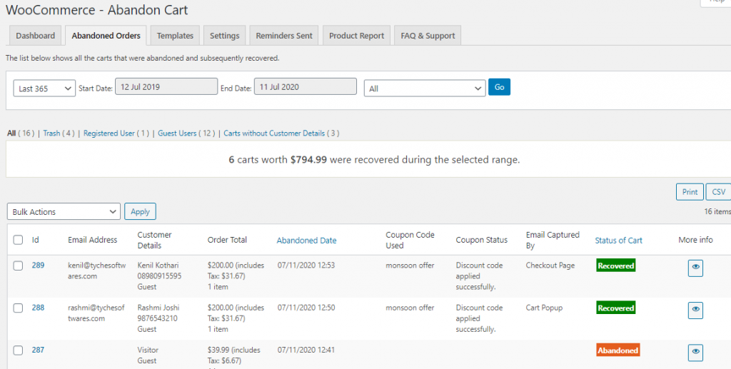 Trash, Restore & Delete Permanently functions - Tyche Softwares Documentation