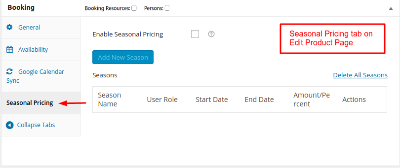 Seasonal Pricing Addon - Tyche Softwares Documentation