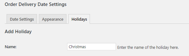 Holidays - Tyche Softwares Documentation