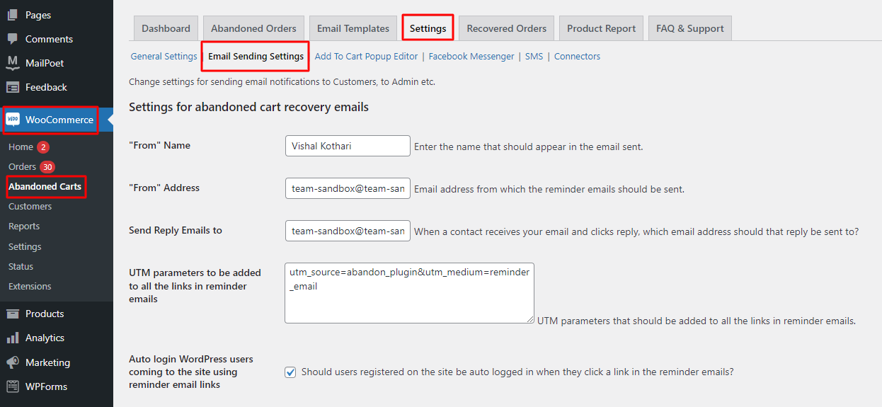 Default Settings - Tyche Softwares Documentation