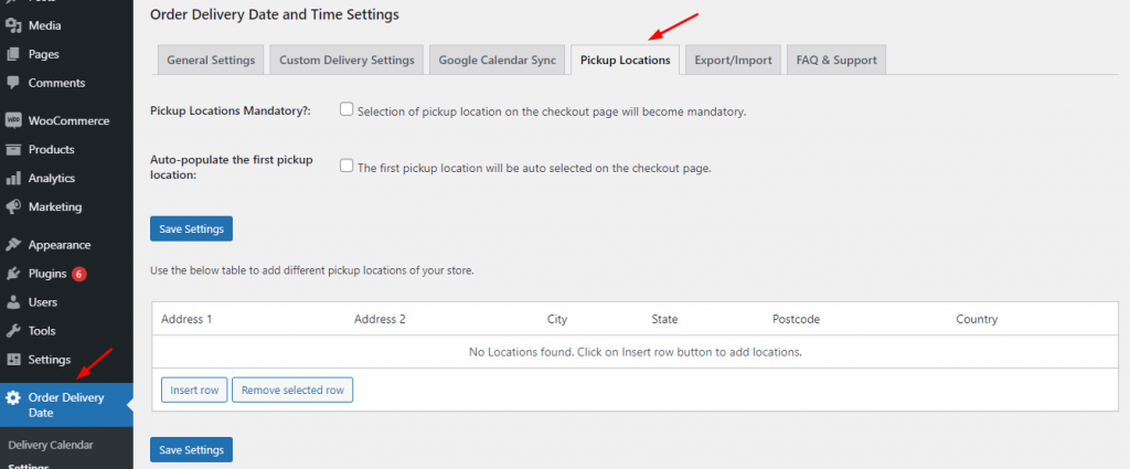 Adding Different Pickup Locations - Tyche Softwares Documentation