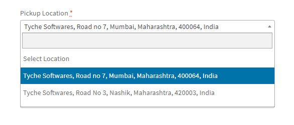 Adding Different Pickup Locations - Tyche Softwares Documentation