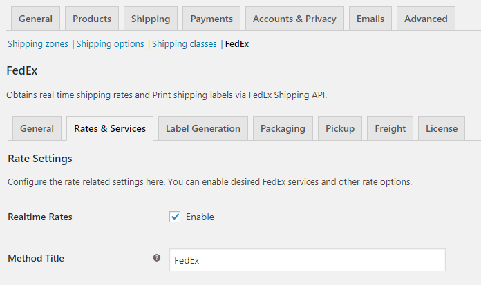 FedEx WooCommerce Shipping - Tyche Softwares Documentation