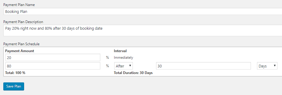 Payable Today and Future Payment Options - Tyche Softwares Documentation