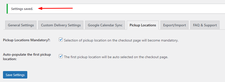 Adding Different Pickup Locations - Tyche Softwares Documentation