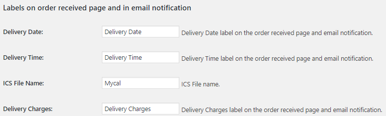 Modify delivery field labels on Product page as per your business requirements - Tyche Softwares Documentation