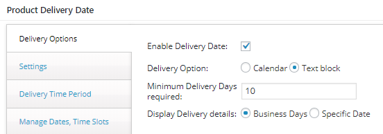 Estimated Delivery for Products - Tyche Softwares Documentation