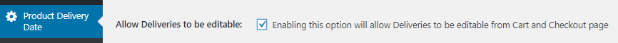 Edit Delivery Date on Cart & Checkout page - Tyche Softwares Documentation