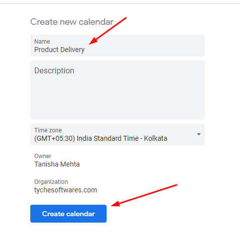 Export Deliveries To Google Calendar - Tyche Softwares Documentation