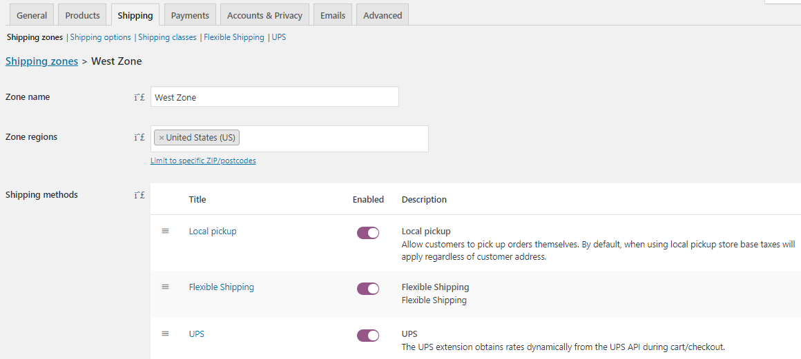 Compatibility with UPS Shipping Method by WooCommerce - Tyche Softwares Documentation