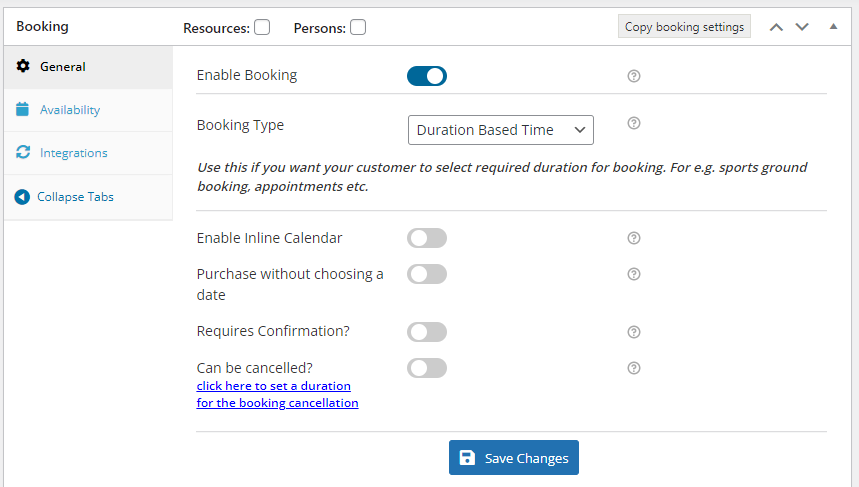 Duration Based Booking - Tyche Softwares Documentation
