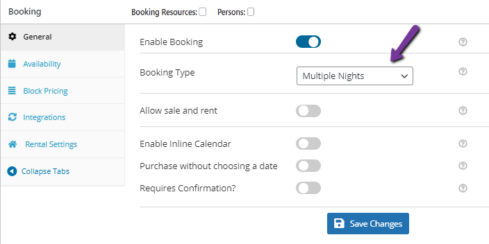 Rental System Addon - Different Options in Rental - Tyche Softwares Documentation