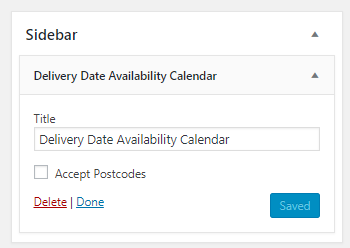 Displaying Delivery Date Availability Calendar Widget Using General Settings - Tyche Softwares Documentation