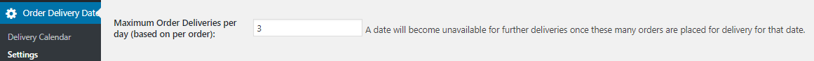 Displaying Delivery Date Availability Calendar Widget Using General Settings - Tyche Softwares Documentation