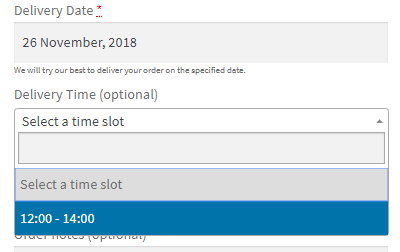 Displaying Delivery Date Availability Calendar Widget Using General Settings - Tyche Softwares Documentation