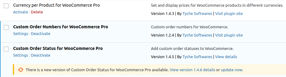 Custom Order Status for WooCommerce Updates - Tyche Softwares Documentation