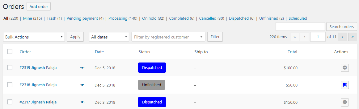 Custom Order Status for WooCommerce General Settings - Tyche Softwares Documentation