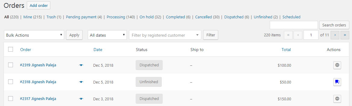 Custom Order Status for WooCommerce General Settings - Tyche Softwares Documentation