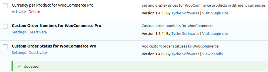 Custom Order Status for WooCommerce Updates - Tyche Softwares Documentation