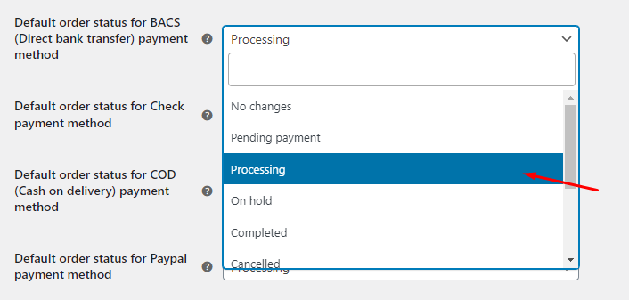 Custom Order Status for WooCommerce General Settings - Tyche Softwares Documentation