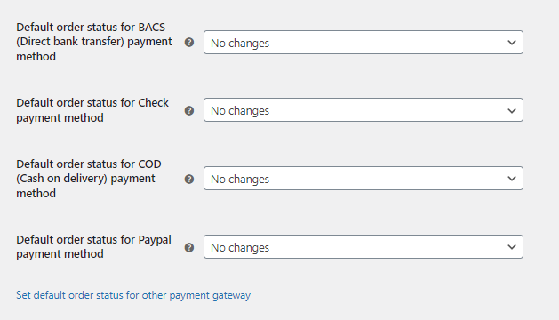 Custom Order Status for WooCommerce General Settings - Tyche Softwares Documentation