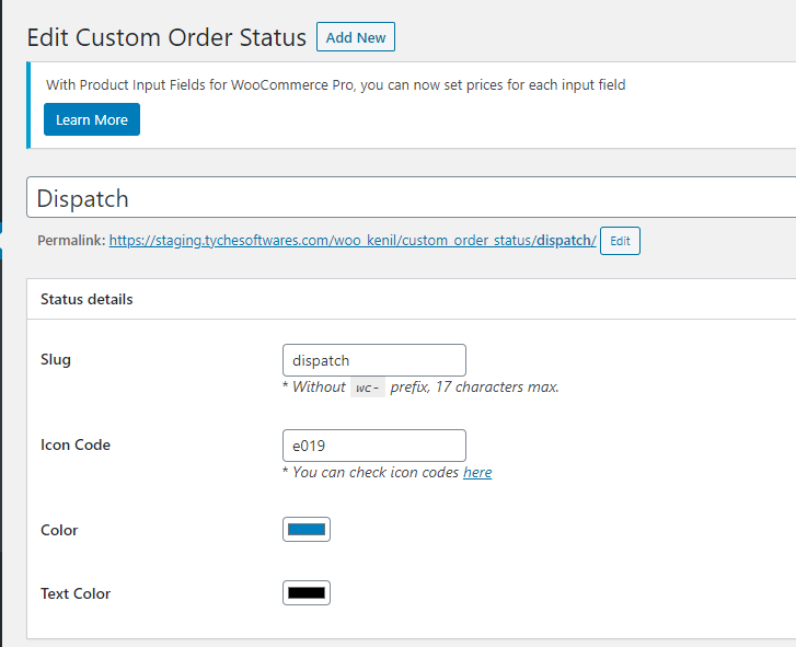 Add, Edit & Delete Custom Order Status - Tyche Softwares Documentation