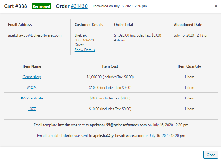 View Log of SMS Reminders Sent - Tyche Softwares Documentation