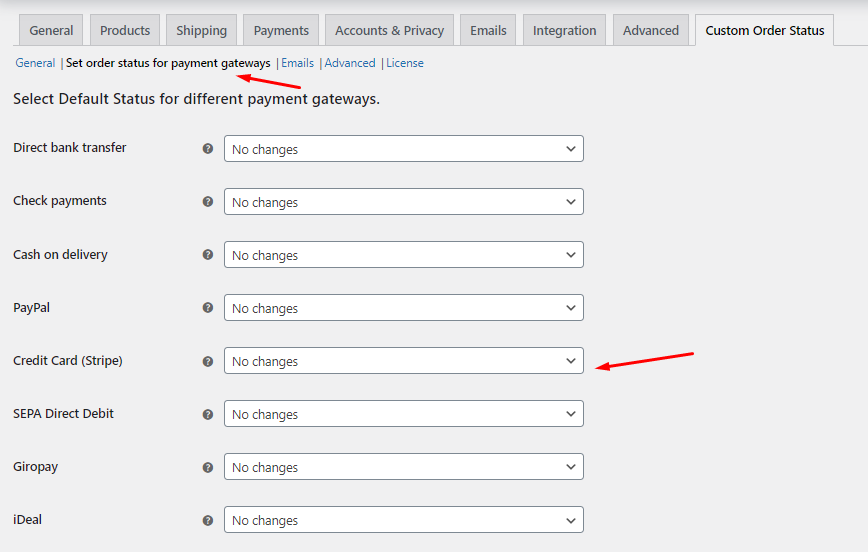 Custom Order Status for WooCommerce General Settings - Tyche Softwares Documentation