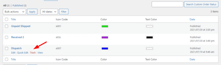 Add, Edit & Delete Custom Order Status - Tyche Softwares Documentation