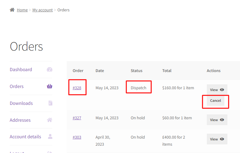 Add, Edit & Delete Custom Order Status - Tyche Softwares Documentation