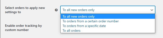 Custom Order Numbers Options 46 Custom Order Numbers Options - Tyche Softwares Documentation