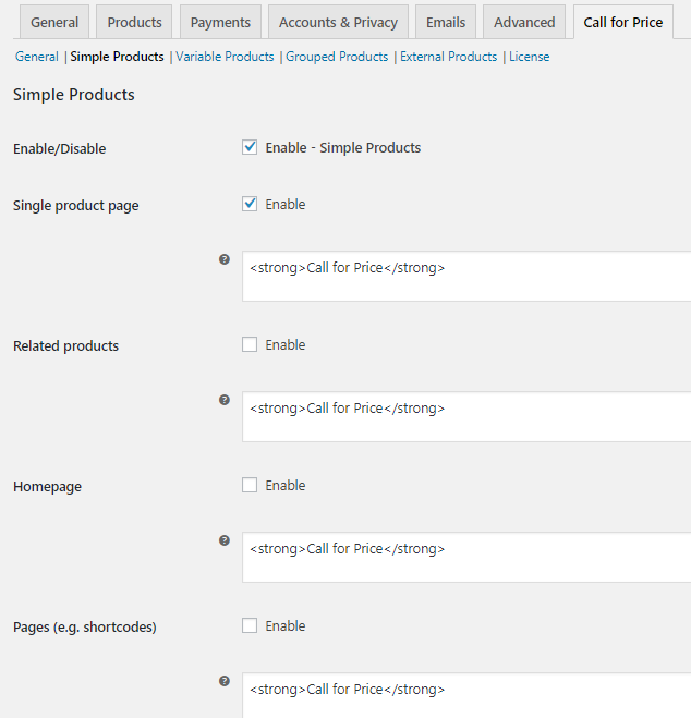 Simple Products - Tyche Softwares Documentation