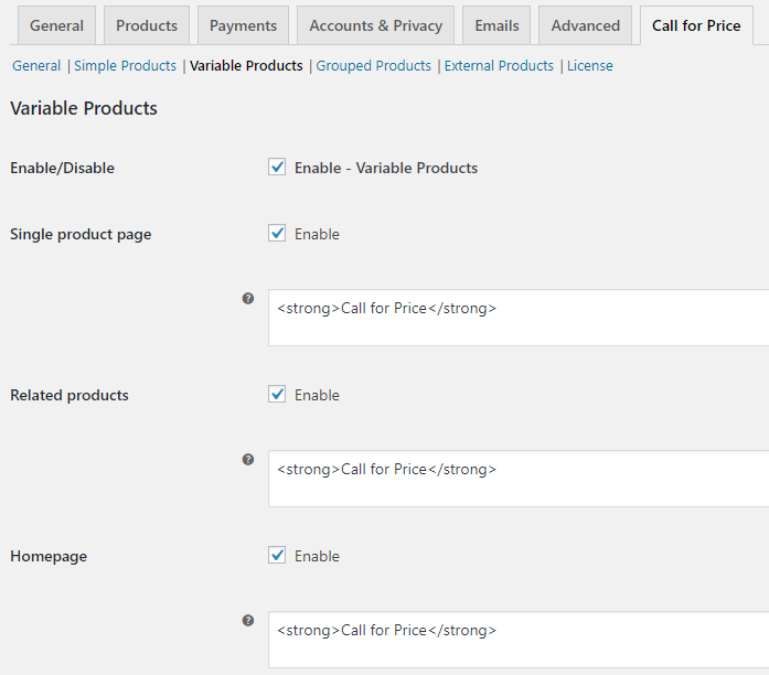 Variable Products - Tyche Softwares Documentation