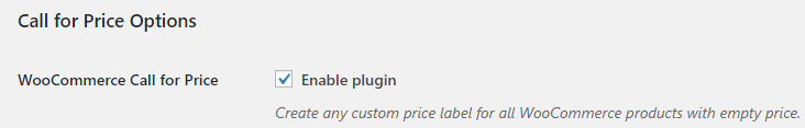 General Settings With Call for Price for WooCommerce - Tyche Softwares Documentation