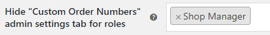 Custom Order Numbers Options 70 Custom Order Numbers Options - Tyche Softwares Documentation