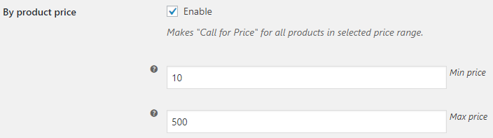 General Settings With Call for Price for WooCommerce - Tyche Softwares Documentation