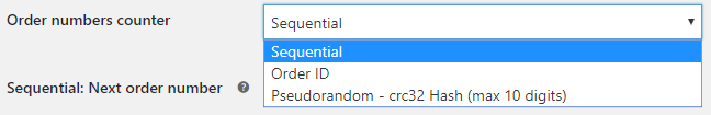 Custom Order Numbers Options 6 Custom Order Numbers Options - Tyche Softwares Documentation