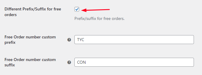 Custom Order Numbers Options 36 Custom Order Numbers Options - Tyche Softwares Documentation